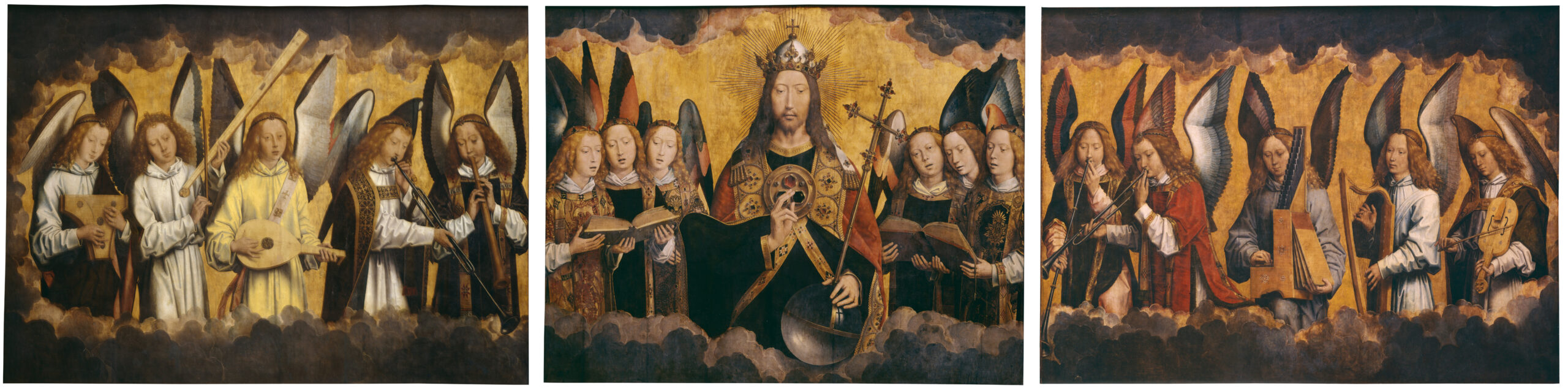 Hans Memling Christ with angels